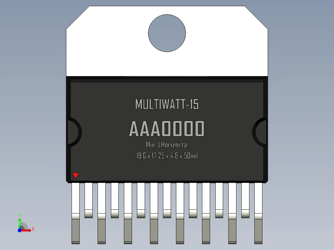 multiwatt-ST 封装-MULTIWATT-15_Min_LHorizontal_rev1.1前视图