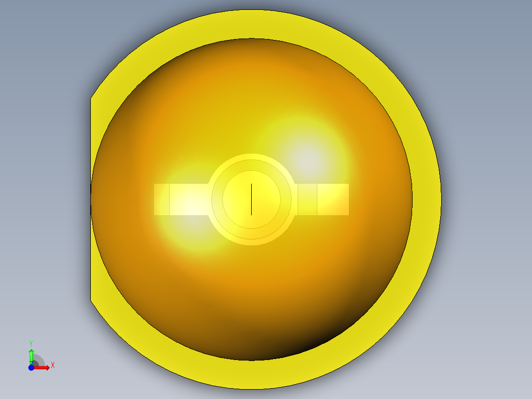 LED_Round_Amber_D5.0mm前视图
