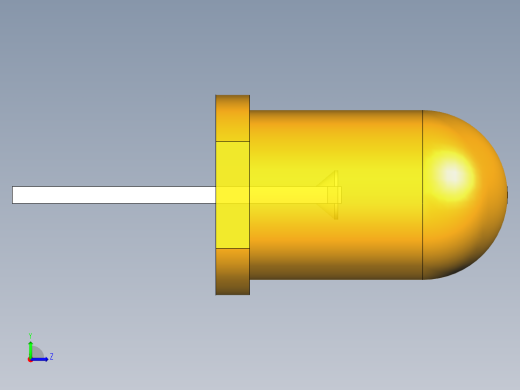 LED_Round_Amber_D5.0mm左视缩略图