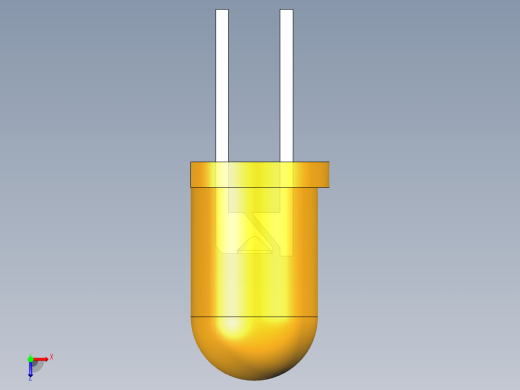 LED_Round_Amber_D5.0mm俯视缩略图
