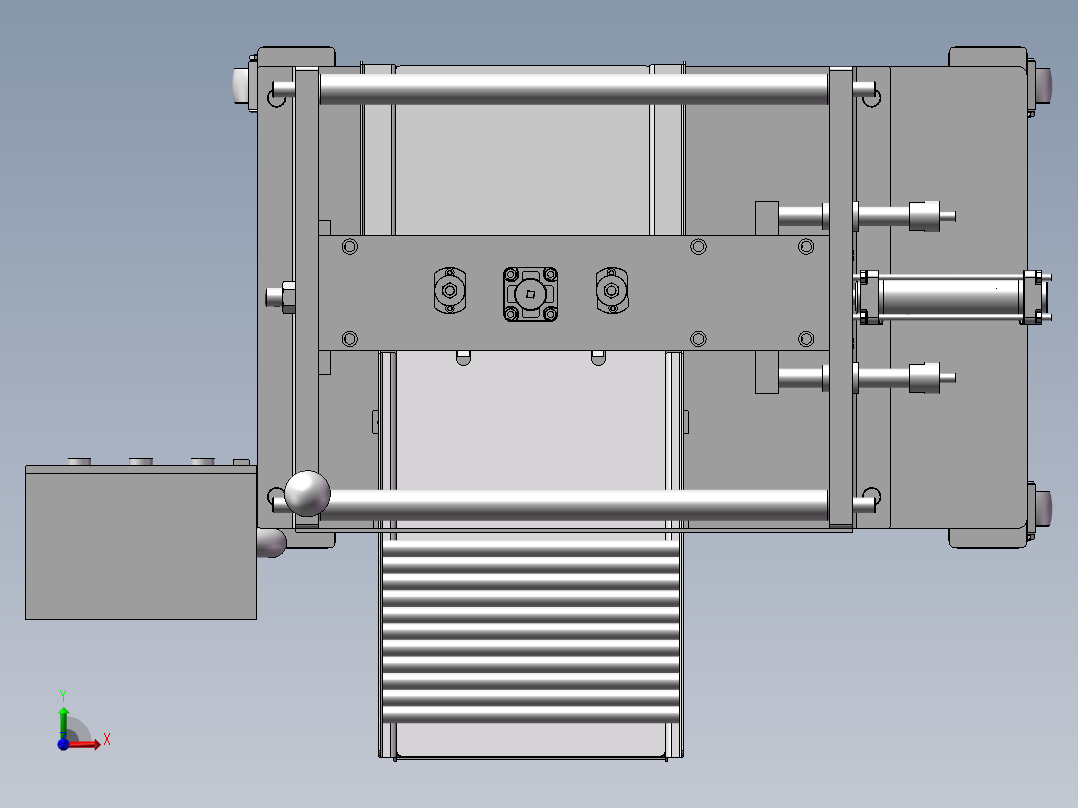 加工管道设备前视图