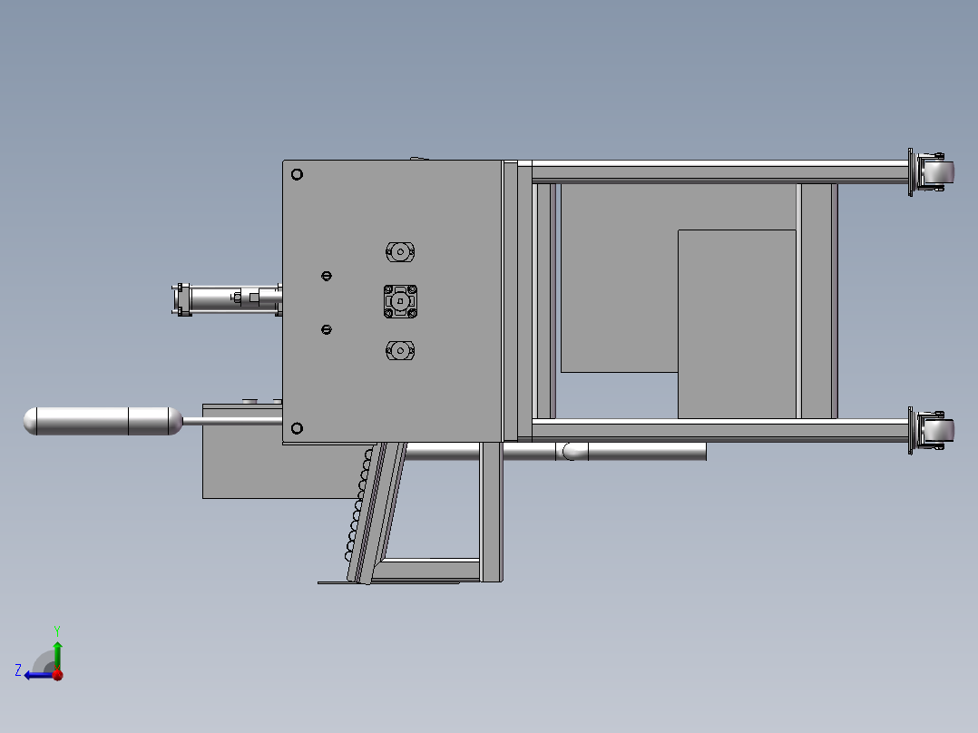 加工管道设备右视图