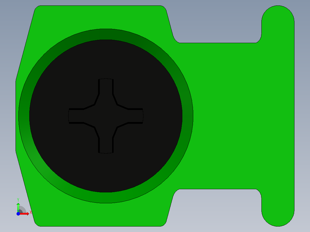 扎线带固定座前视图