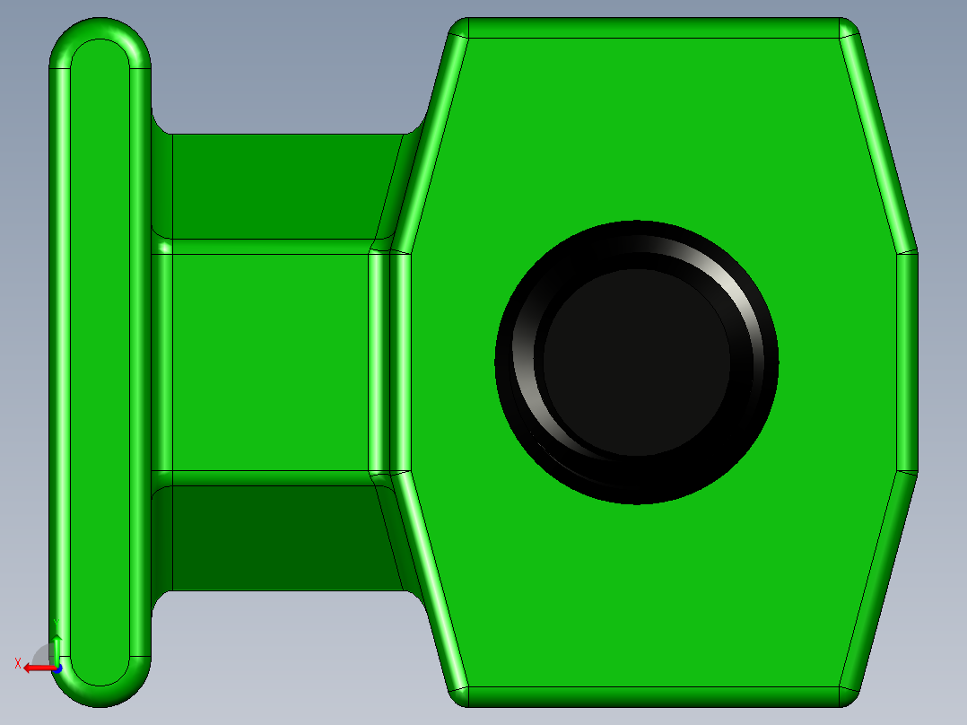 扎线带固定座后视图