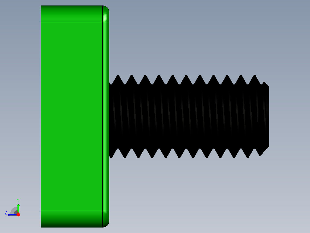 扎线带固定座右视图