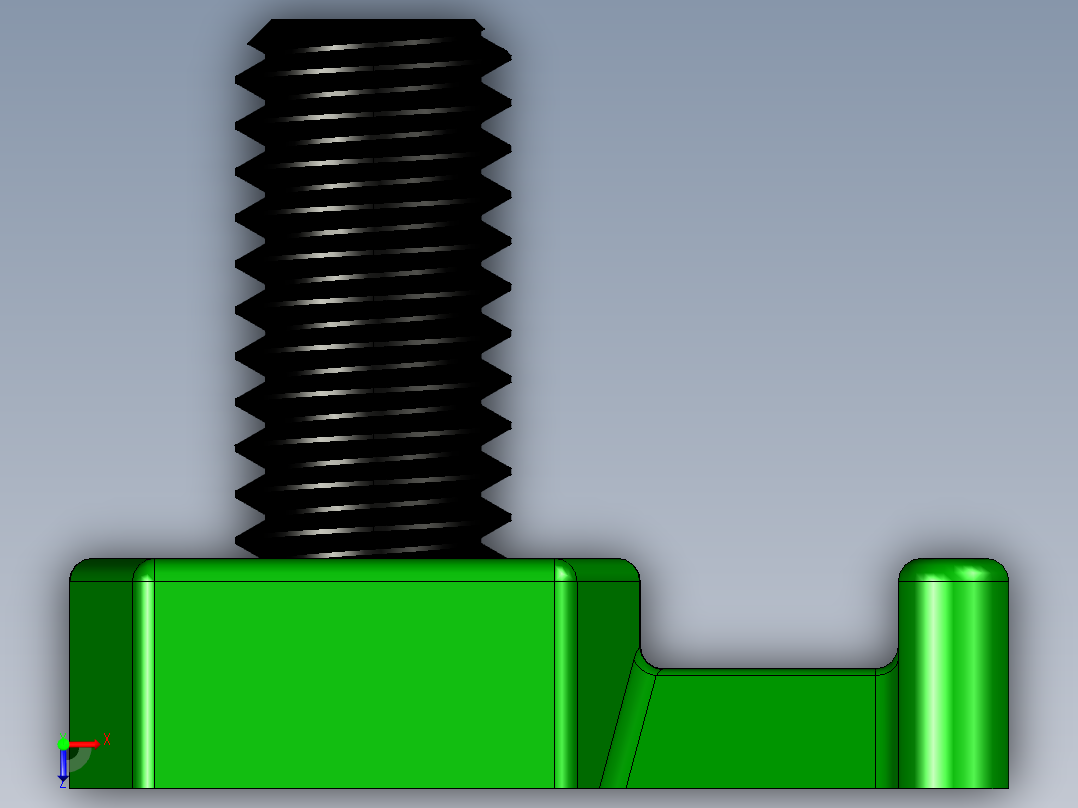 扎线带固定座俯视图