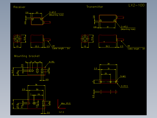 基恩士lx2_cad_kc图纸模型
