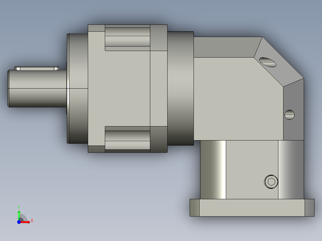 直齿ZPLX180-L2 42-114.3-200-M12.STEP前视图