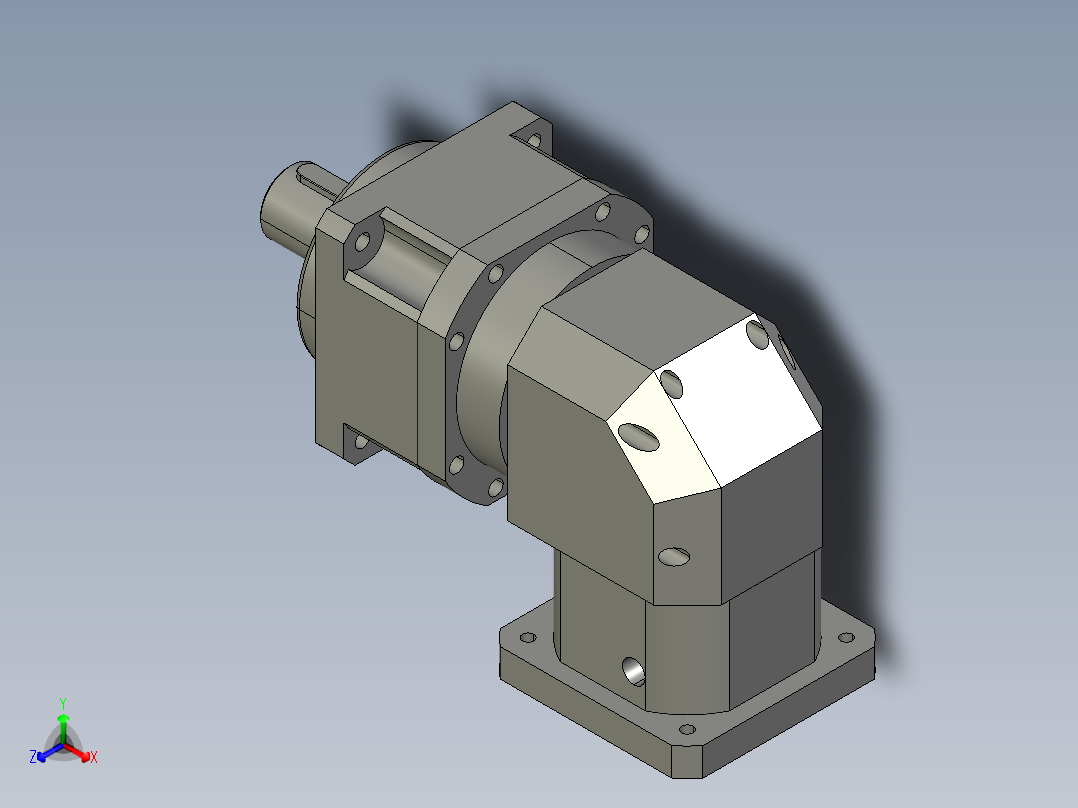 直齿ZPLX180-L2 42-114.3-200-M12.STEP正等轴测图