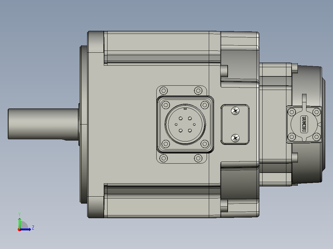 电机MS6G-130TL25BZ2-21P0左视图