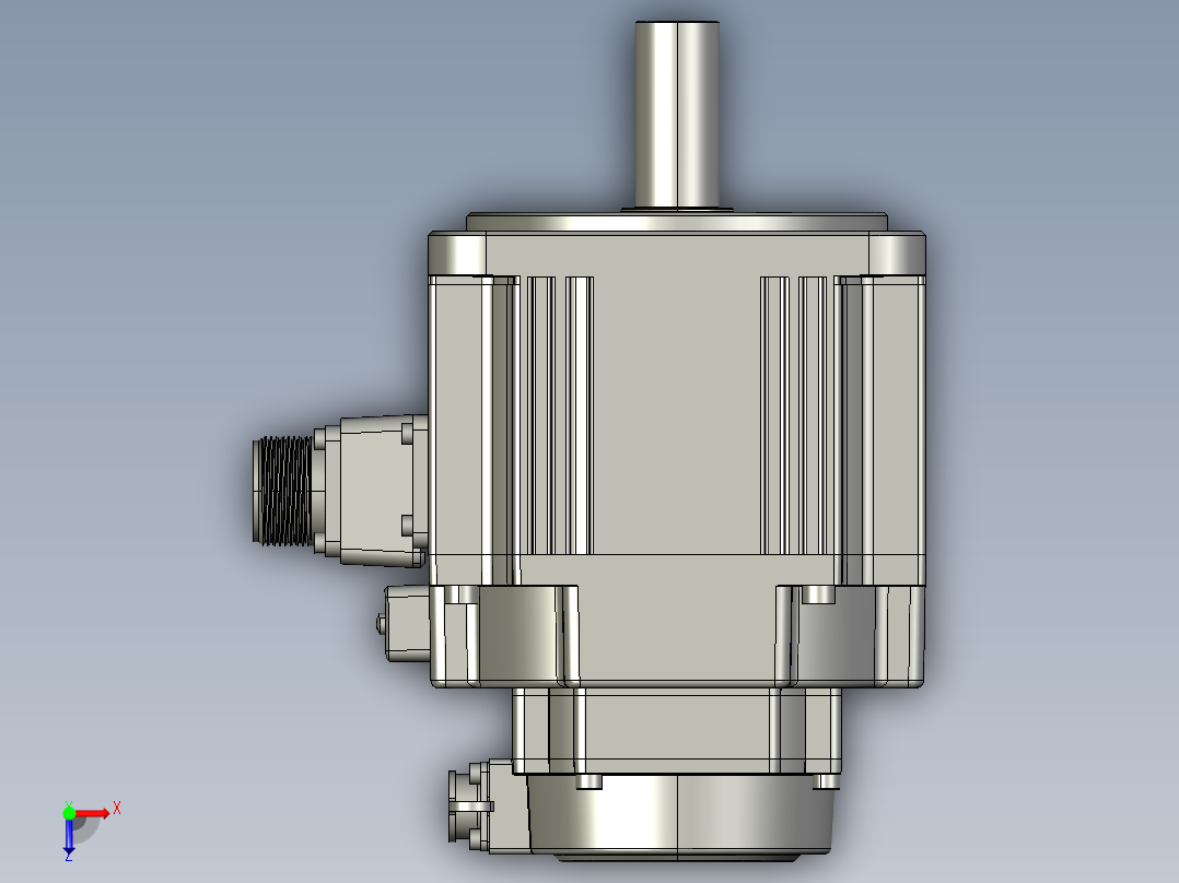 电机MS6G-130TL25BZ2-21P0俯视图