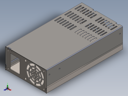 电源外壳正等轴测缩略图