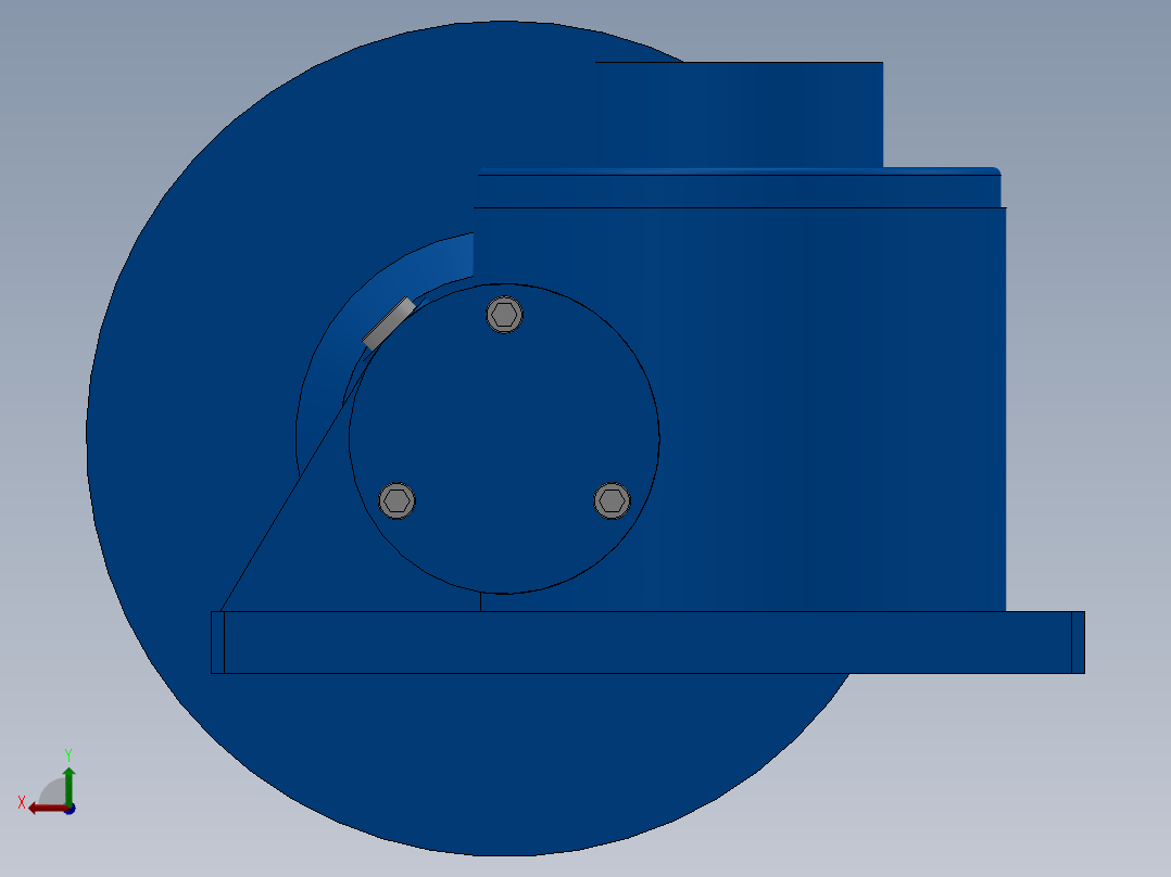 旋转磁场抛光装置后视图