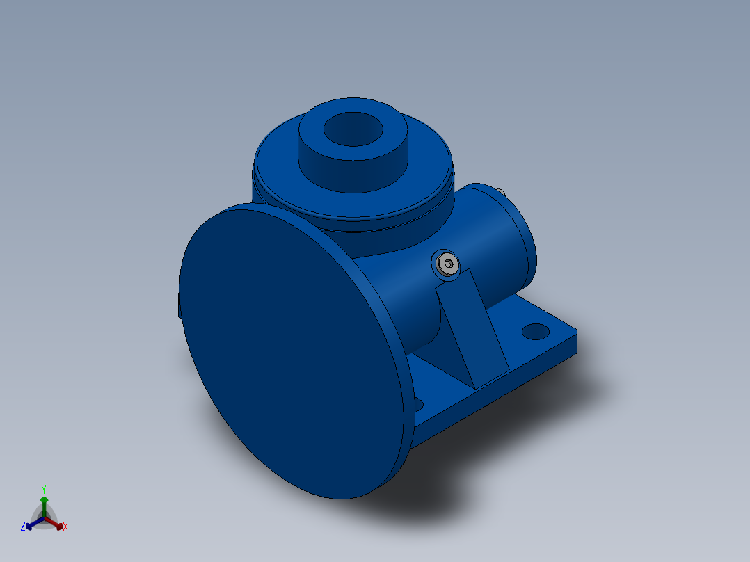 旋转磁场抛光装置正等轴测图