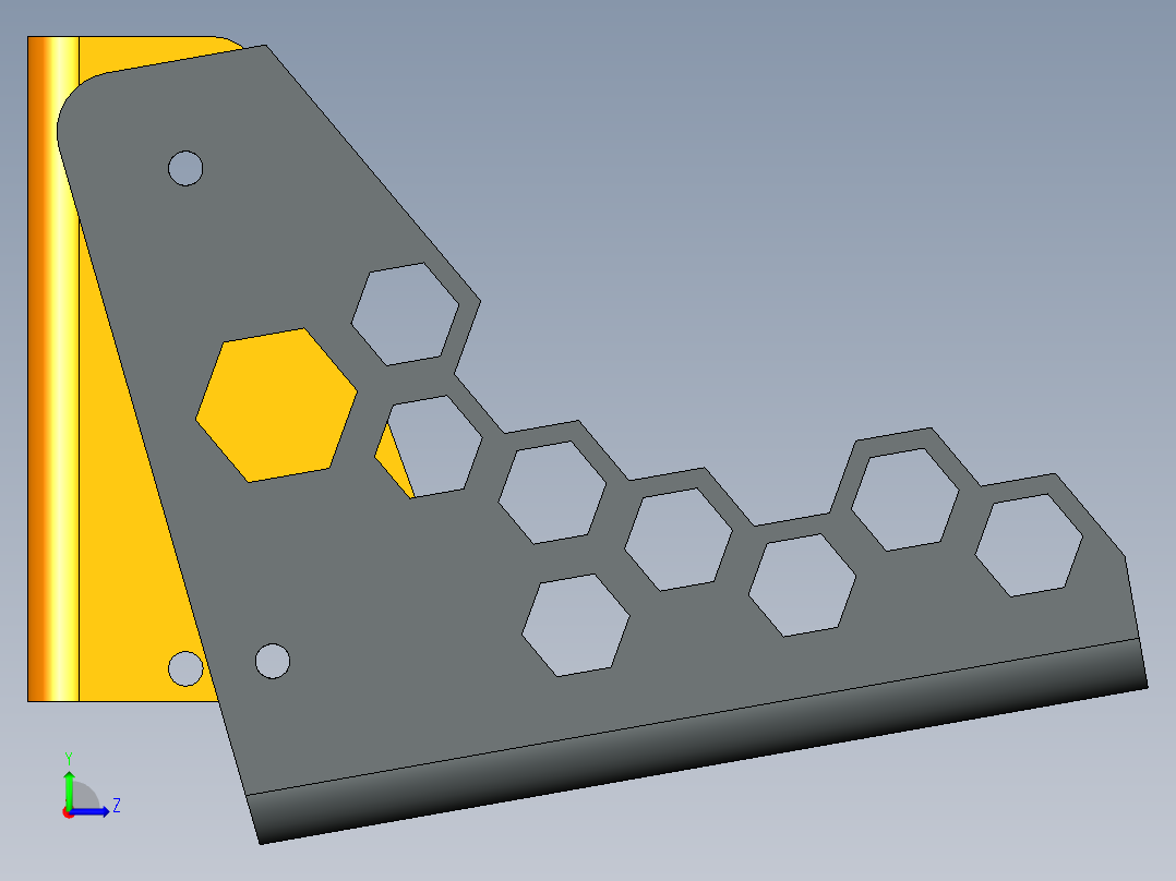 风扇安装架左视图