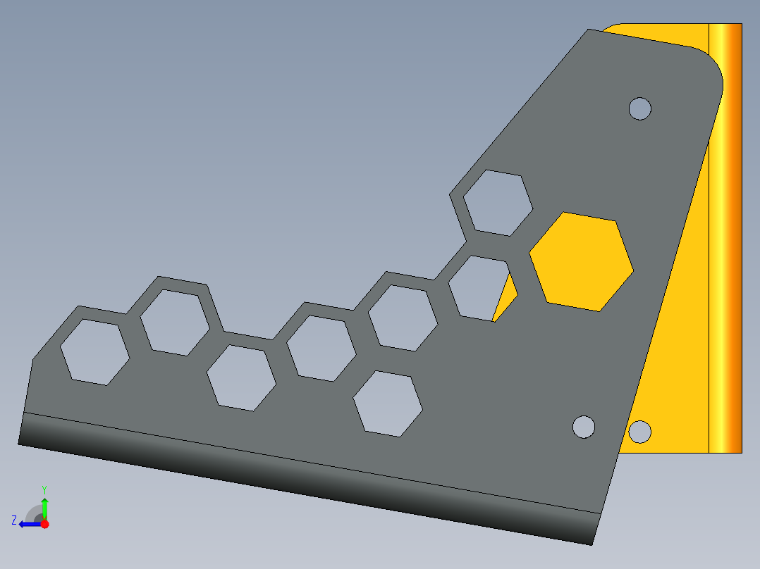 风扇安装架右视图
