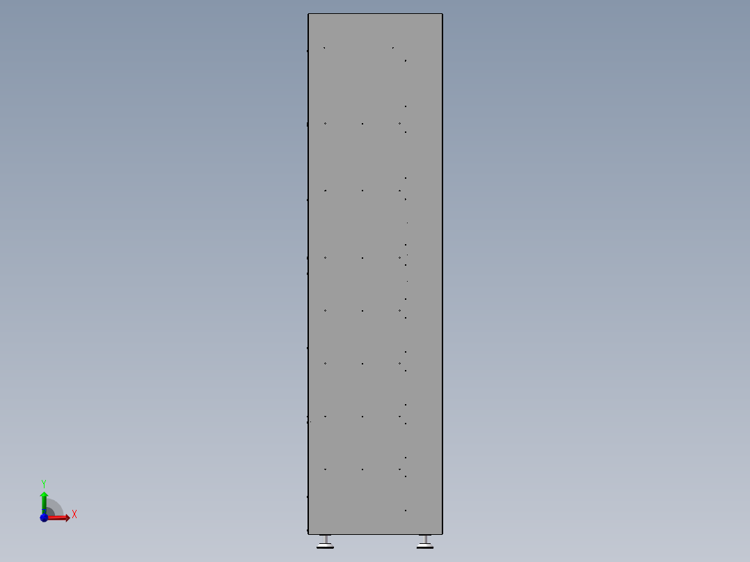格子柜30门前视图