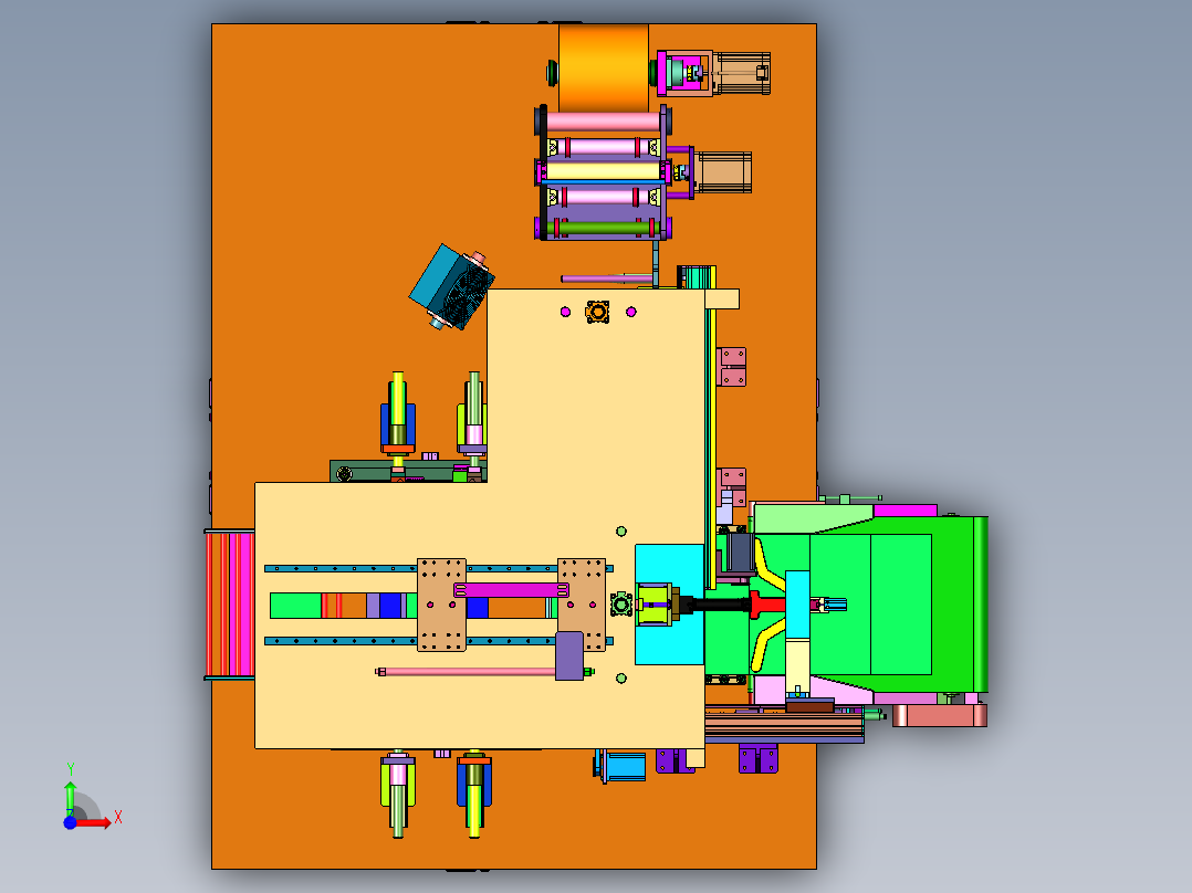 书本全自动封切热收缩塑封机前视图