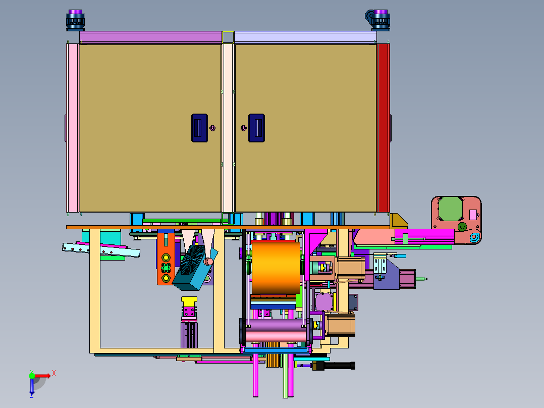 书本全自动封切热收缩塑封机俯视图