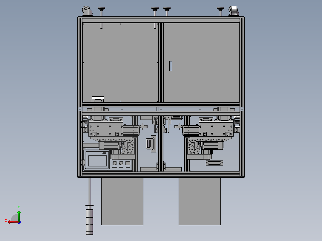 锂电池点焊机后视图