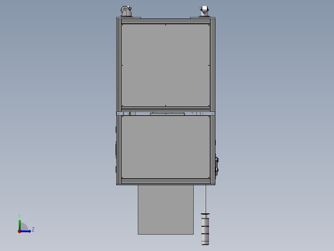 锂电池点焊机左视图