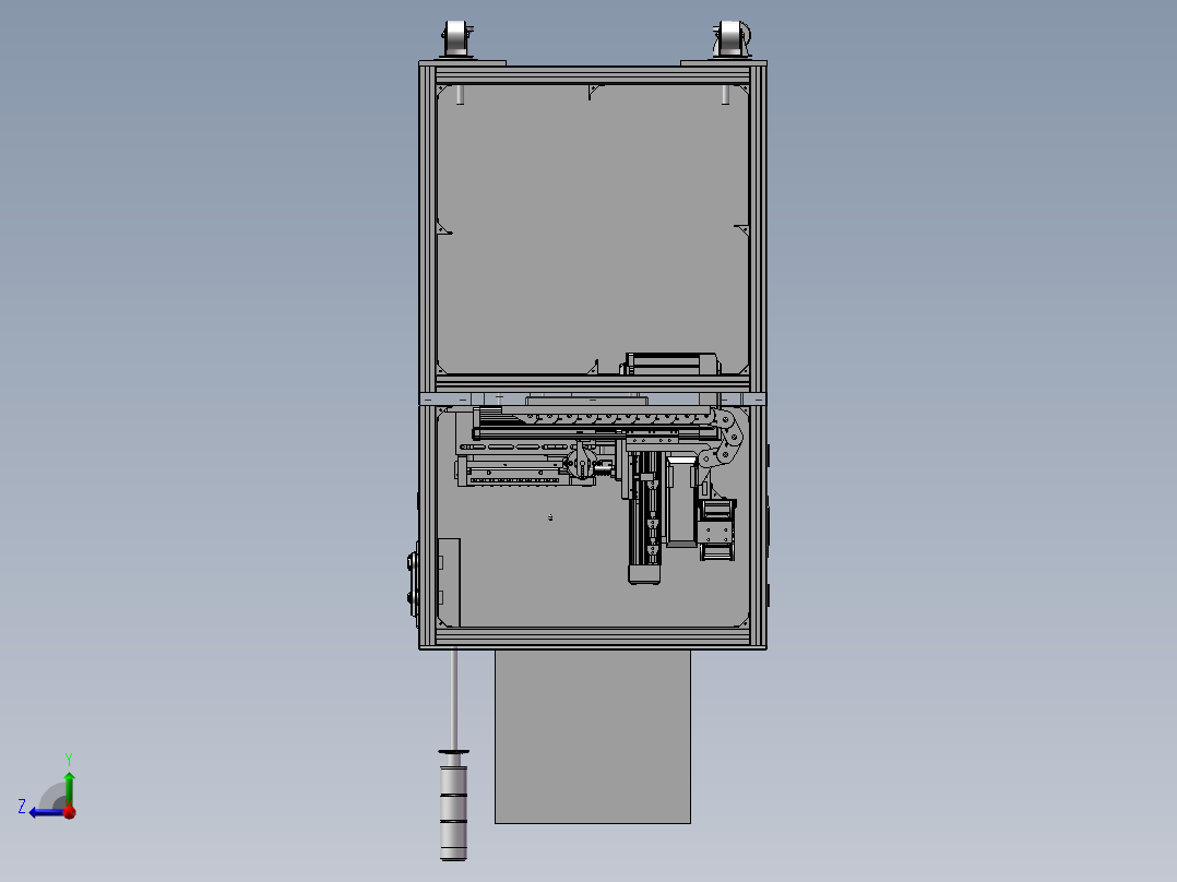 锂电池点焊机右视图