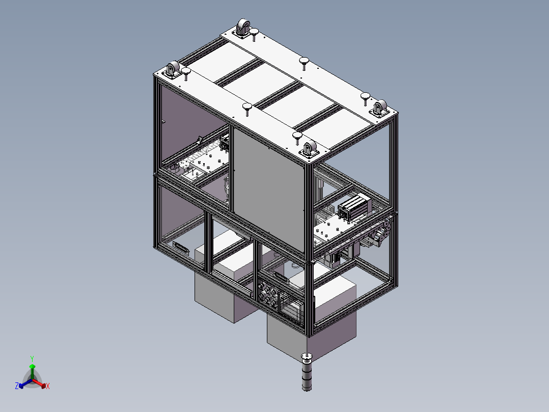 锂电池点焊机正等轴测图