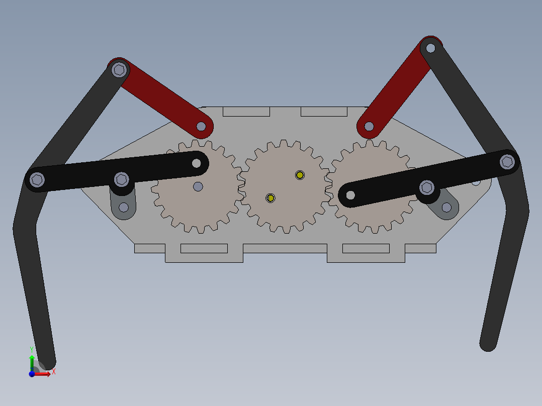 机械蜘蛛ara_a+mec_nica-Mecanismo+de+Klann前视图