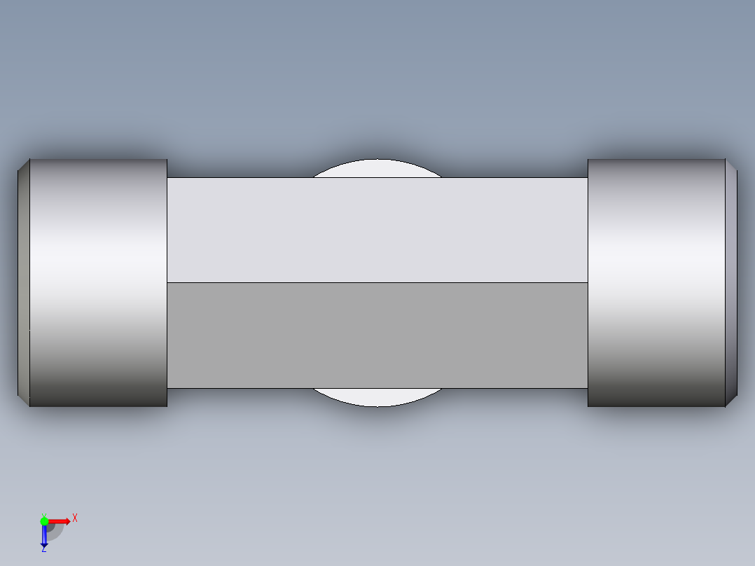 卡套式工业通用硬管接头EO_Union_tee_T12SCFX俯视图