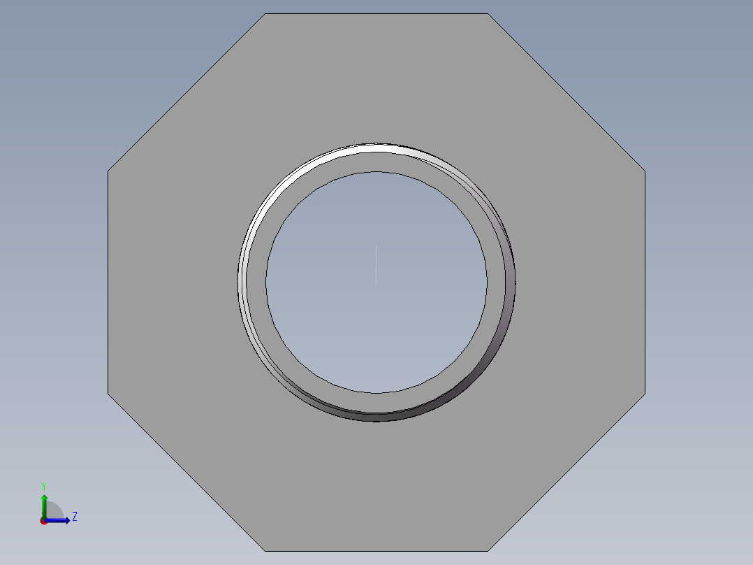 对丝-六角异径 DN50-DN25左视图