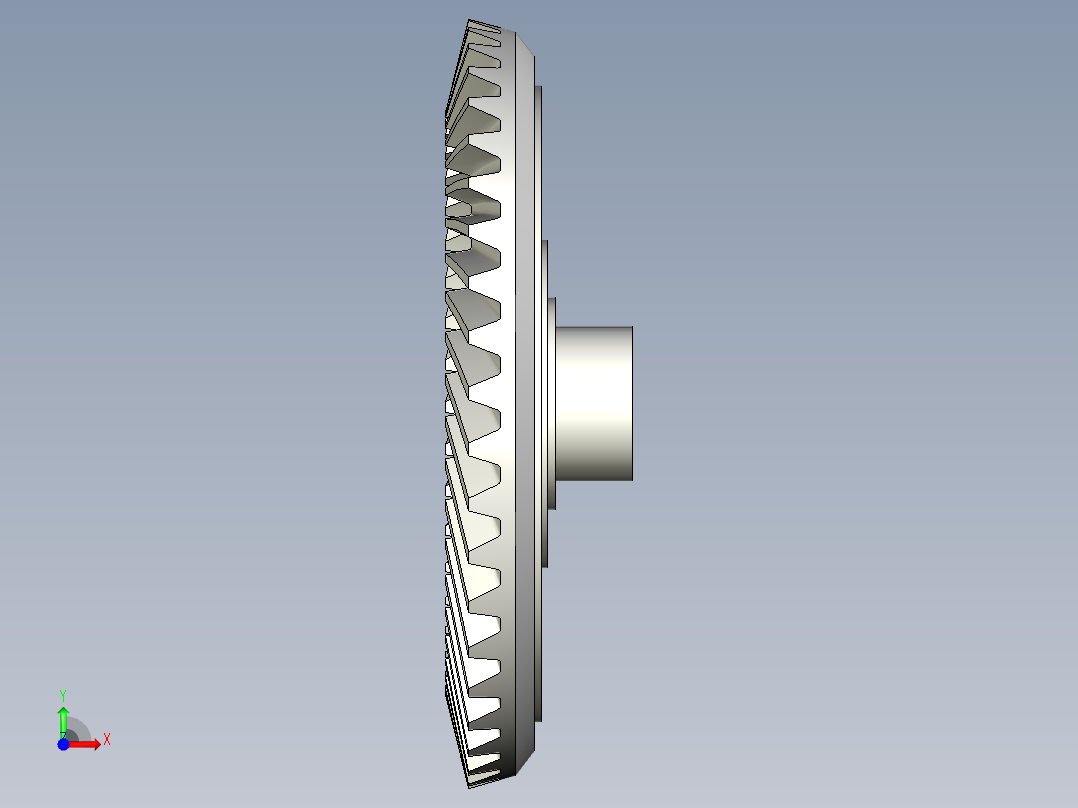 螺旋锥齿轮前视图
