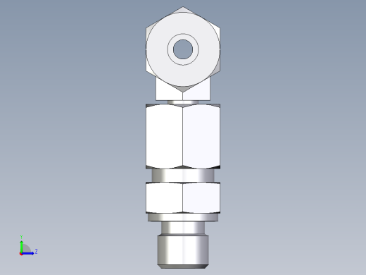 卡套式工业通用硬管接头EO_Assembled_adjustable_standpipe_branch_tee_EVT08SR71左视缩略图