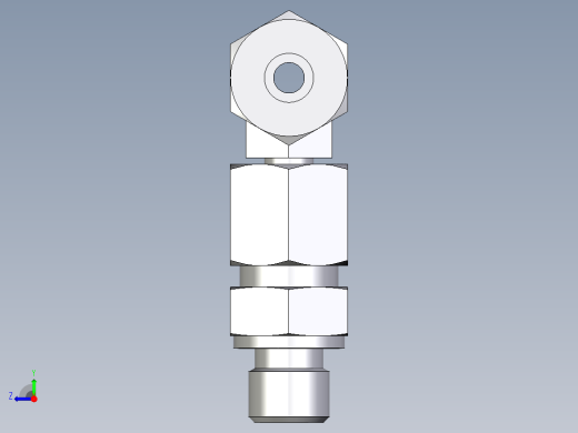 卡套式工业通用硬管接头EO_Assembled_adjustable_standpipe_branch_tee_EVT08SR71右视缩略图