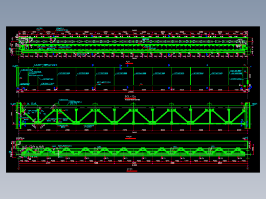 某经典5种钢结构吊车梁设计CAD布置图