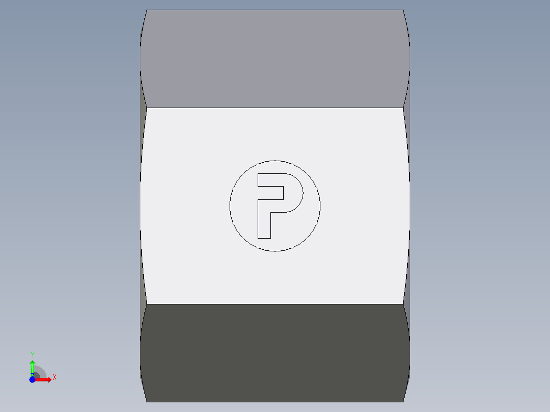 卡套式工业通用硬管接头EO_Nut_EO_24__Cone_end_M10SCFX前视图