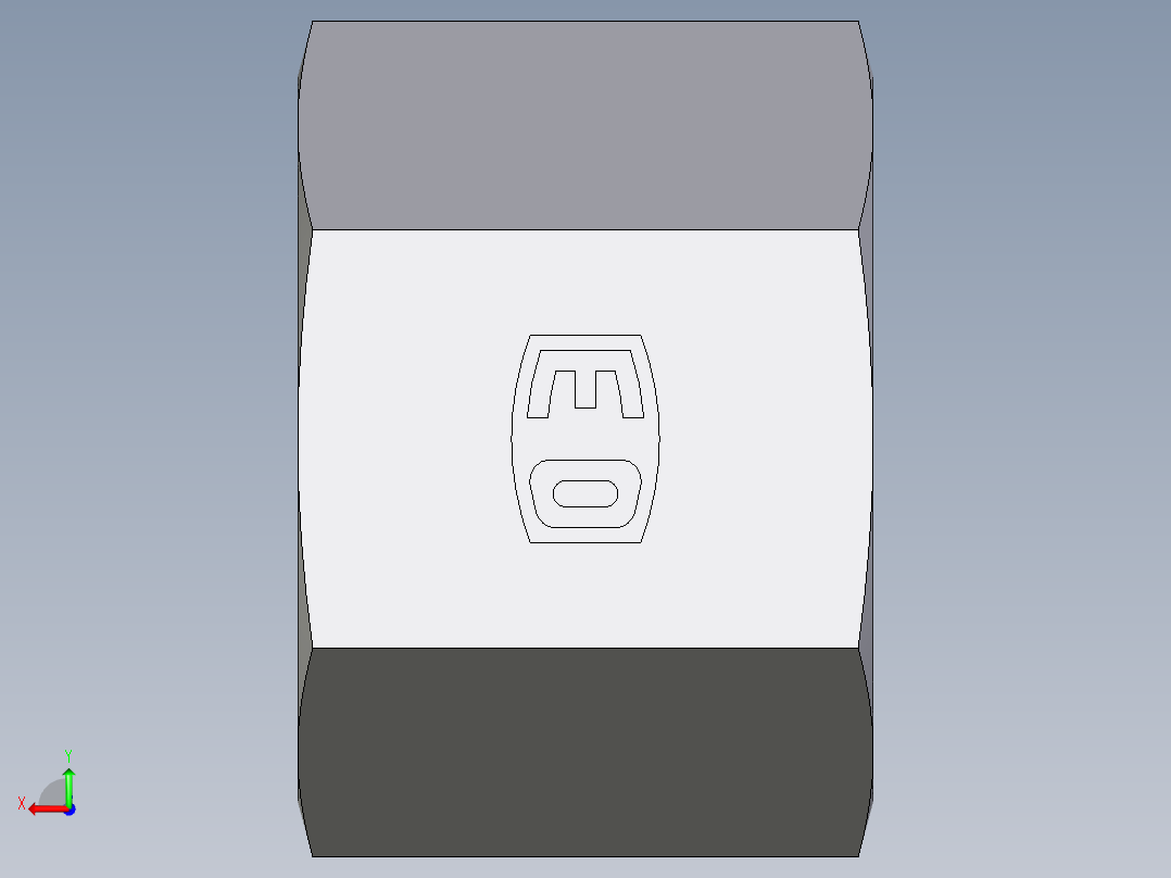 卡套式工业通用硬管接头EO_Nut_EO_24__Cone_end_M10SCFX后视图