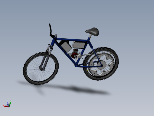 3D打印电动自行车--sw stp