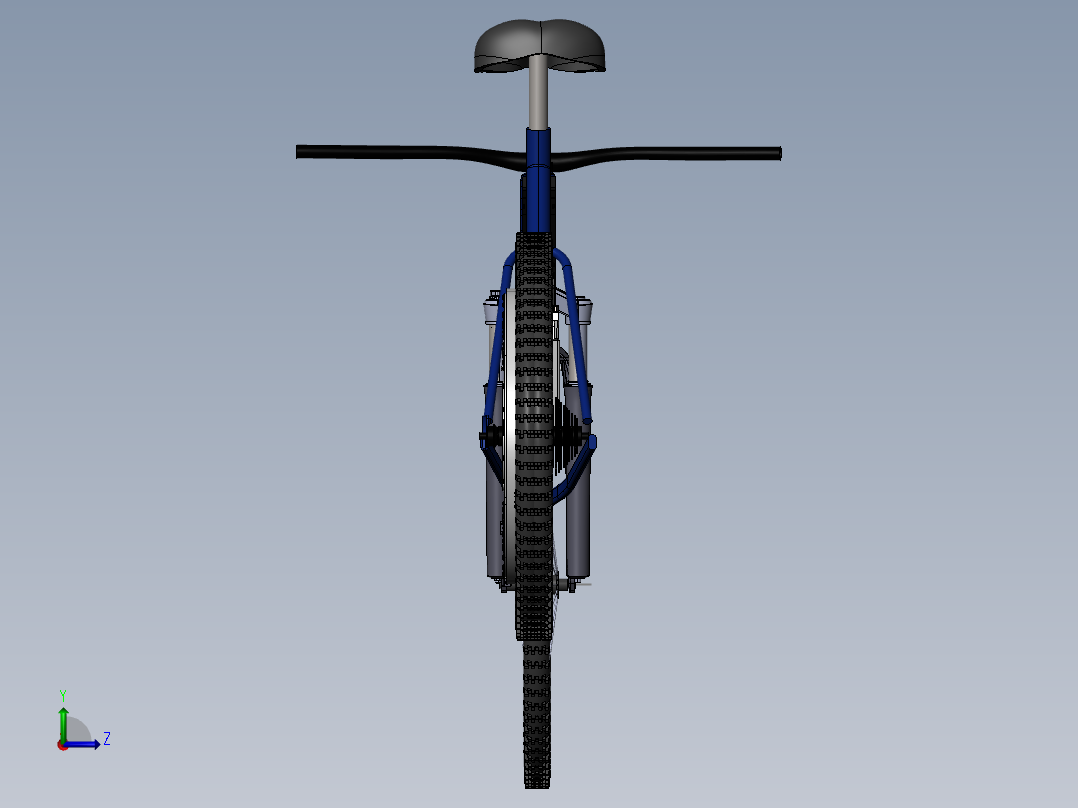 3D打印电动自行车--sw stp左视图