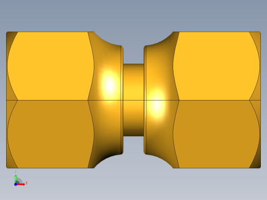 扩口式工业通用硬管接头Swivel Nut Valve Connector 14FSV-8前视缩略图