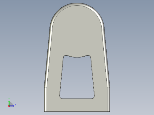 取手(鋁合金)(A)RR-3D多系列多零件图纸模型左视缩略图