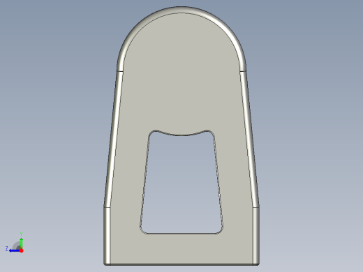 取手(鋁合金)(A)RR-3D多系列多零件图纸模型右视缩略图