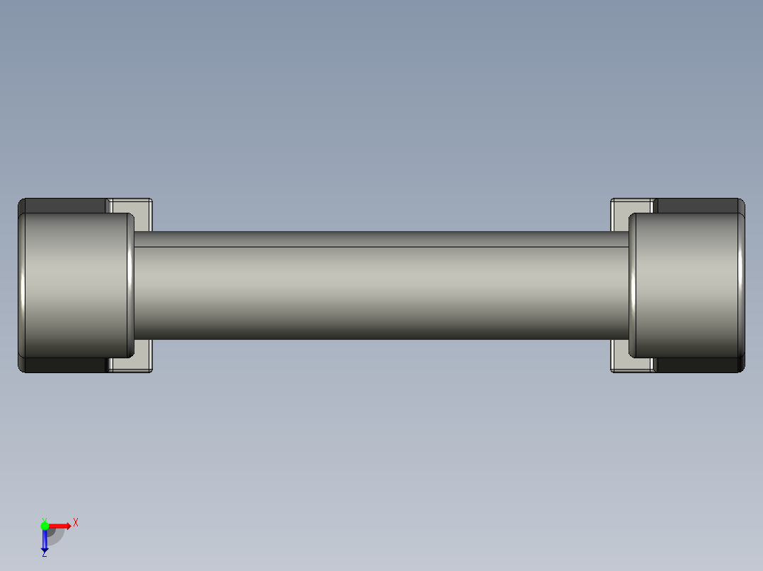 取手(鋁合金)(A)RR-3D多系列多零件图纸模型俯视图