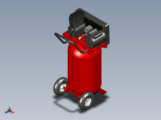 30加仑立式空气压缩机--sw stp正等轴测缩略图