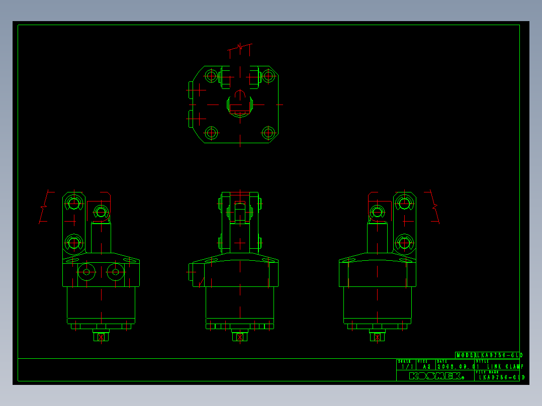 KOSMEKLKA0750-CLD_rev1多系列多零件图纸模型