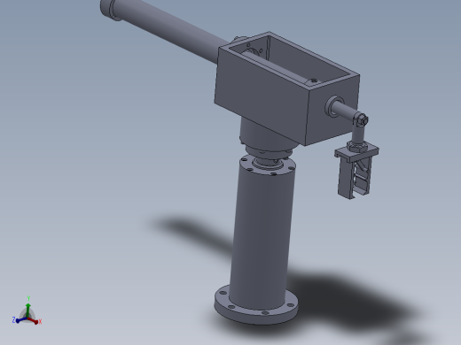 XL661-上下料机械手结构设计及运动学分析三维proe设计资料