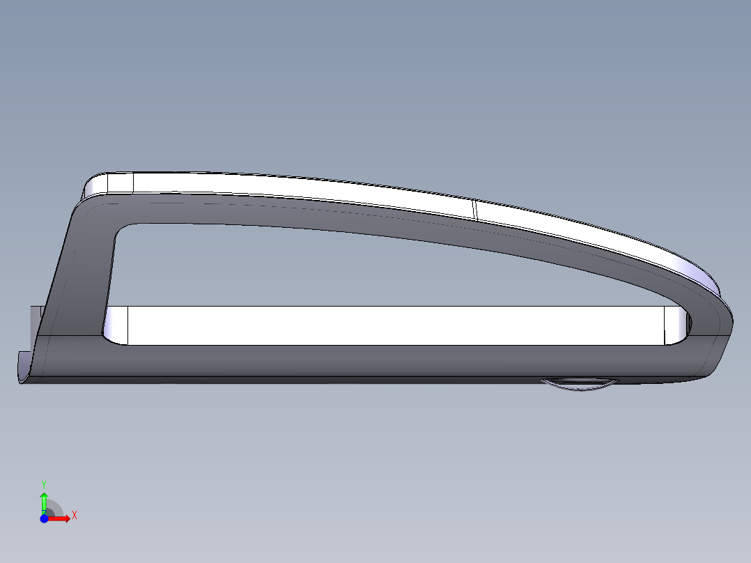 后车门形状设计--catia前视图
