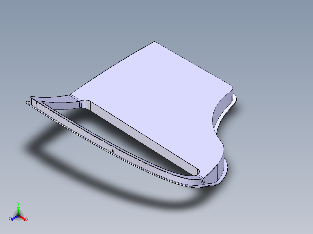 后车门形状设计--catia正等轴测图