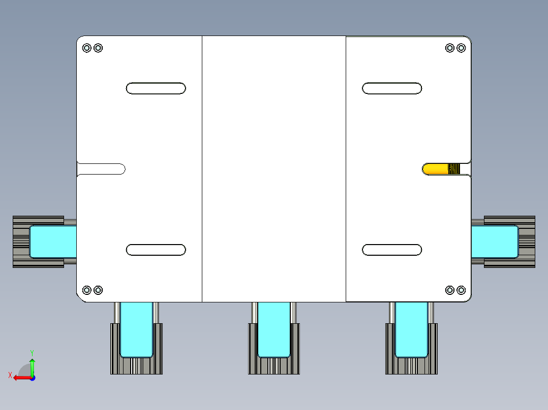 AAPB0-TRIM-笔记本CNC工装夹具三维模型CNC2-0302后视图