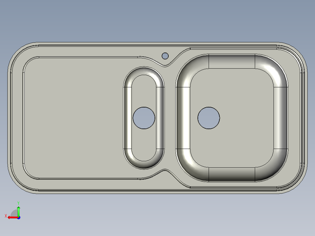 水槽、不锈钢水槽(31)后视图