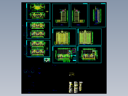 小高层住宅全套图纸